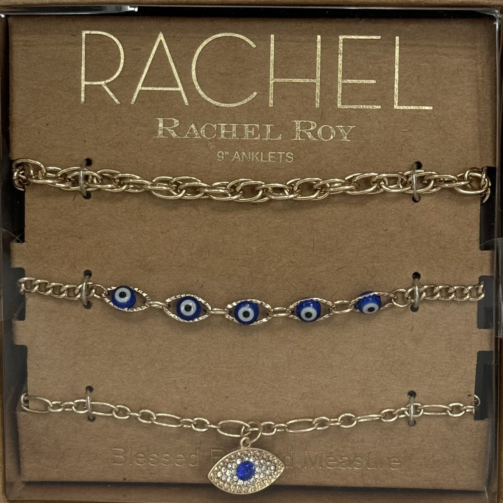 Rachel Roy "Evil Eye" 3 Anklets
